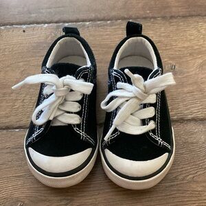 Lands' End Black and White Kids Shoes